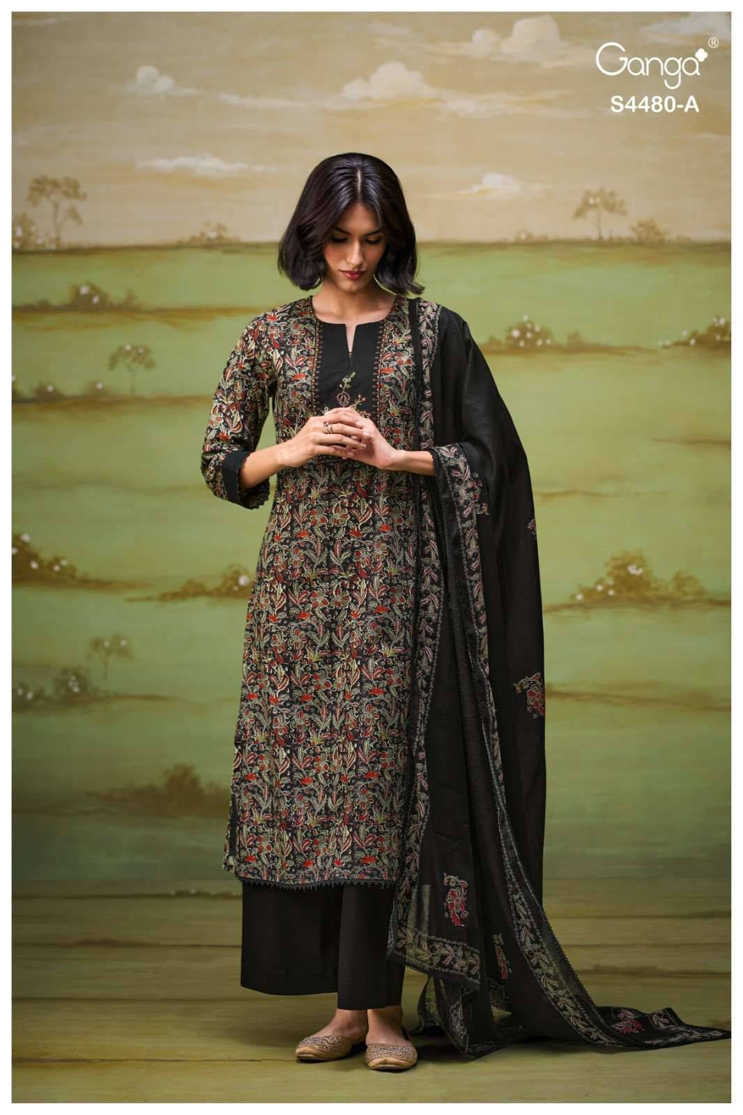 KENZA 4480 Series By GANGA FASHION Stylish Beautiful Colourful Cotton Dresses At Wholesale Price